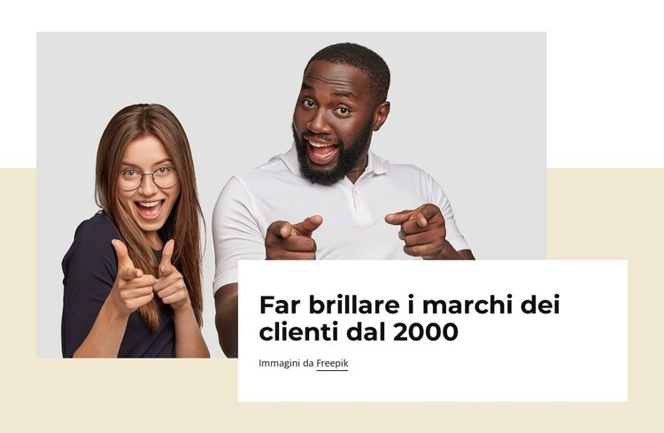 Pubblicità, design e brand identity Modelli di Website Builder