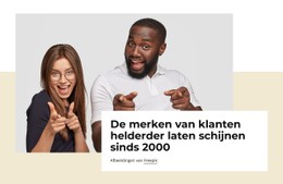 Reclame, Ontwerp En Merkidentiteit Sjabloon Voor Één Pagina