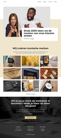 We Creëren Iconische Merken - Sitesjabloon