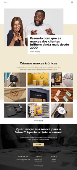 Layout CSS Para Criamos Marcas Icônicas