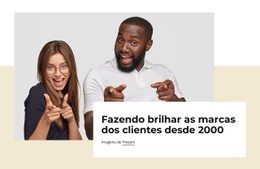 Publicidade, Design E Identidade De Marca Modelo De Página Única