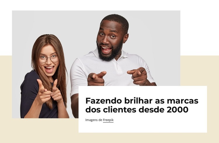 Publicidade, design e identidade de marca Landing Page