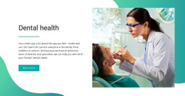 Dental Health Landing Page Template