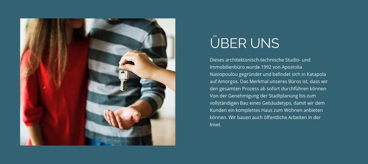 Über Immobilien HTML5-Vorlage