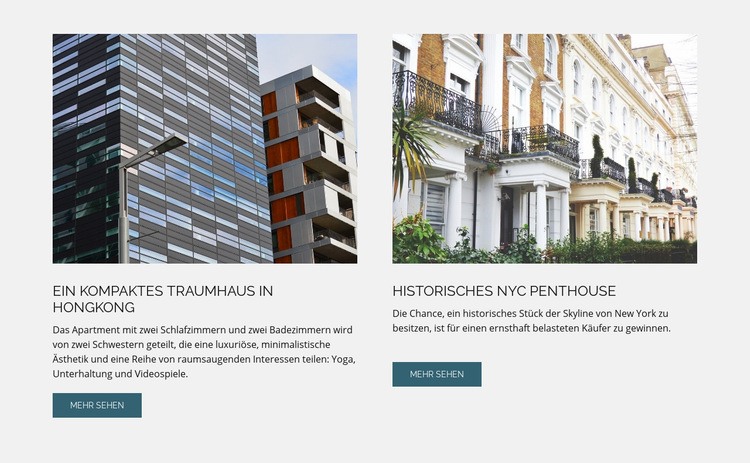 Architekturgebäude Landing Page