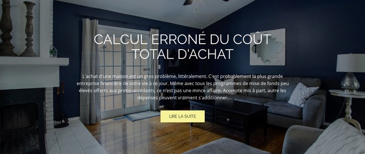 Coût d'achat Modèle HTML5