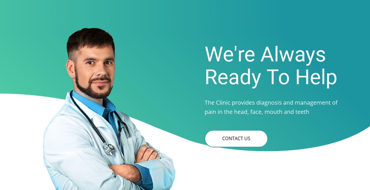 Quick medical assistance Homepage Design