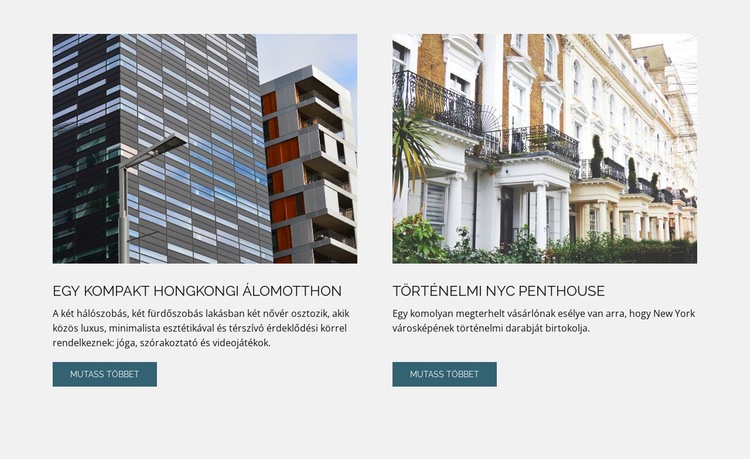 Építészeti épület Weboldal sablon