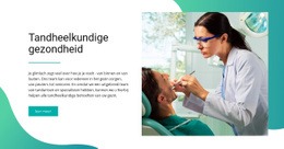Tandheelkundige Gezondheid - Persoonlijk Websitesjabloon