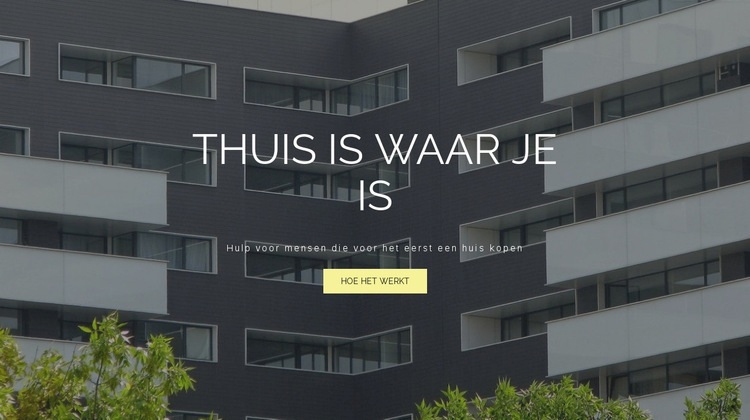 Hoe het werkt Website Builder-sjablonen