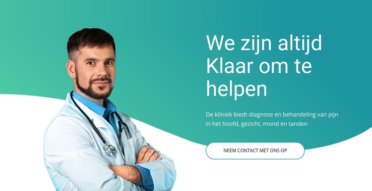 Snelle medische hulp Website ontwerp