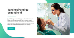 Tandheelkundige Gezondheid - Professionele Websitesjabloon