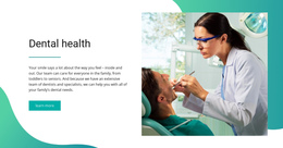 Dental Health One Page Template