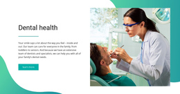 Dental Health - Free Download One Page Template