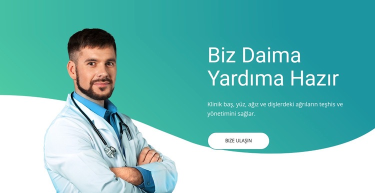 Hızlı tıbbi yardım Açılış sayfası