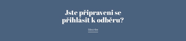 Připraveno k odběru Šablona CSS