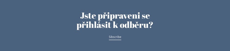 Připraveno k odběru Téma WordPress