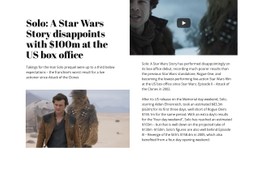 Star Wars Story HTML5 & CSS3 Template