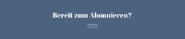 Bereit Zum Abonnieren HTML5-Vorlage