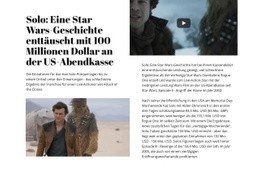 Star Wars Geschichte – Einfache Einseitenvorlage