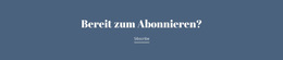 Bereit Zum Abonnieren – Website-Builder-Vorlage