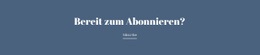 Bereit Zum Abonnieren - Einfache Zielseite