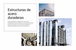 Página De Inicio Del Sitio Web Para Estructuras De Acero Duraderas