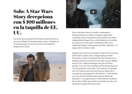 Historia De Star Wars - Descarga De Plantilla De Sitio Web