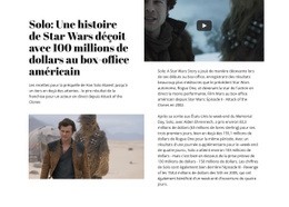 Maquette De Site Web Premium Pour Histoire De Star Wars