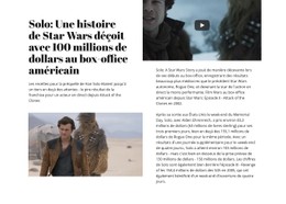 Histoire De Star Wars Modèle HTML5 Et CSS3