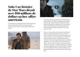 Histoire De Star Wars – Téléchargement Du Modèle HTML