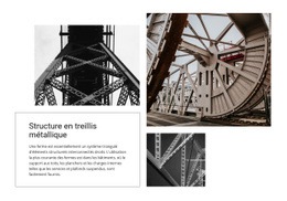 Structure En Treillis Métallique – Page De Destination HTML5