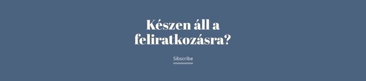 Kész feliratkozás CSS sablon