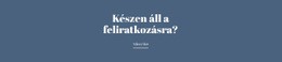 Kész Feliratkozás – Webhelykészítő Sablon