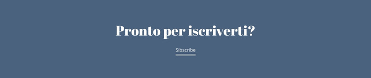 Pronto per iscriverti Modello di sito Web