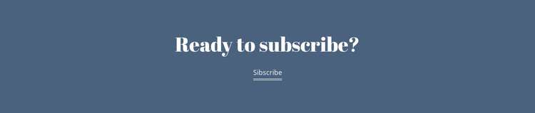 Ready subscribe Joomla Page Builder