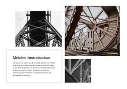 Metalen Truss-Structuur CSS-Sjabloon Voor Tabellen