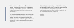 HTML-Website Voor Platte Tekst Met Verticale Lijn