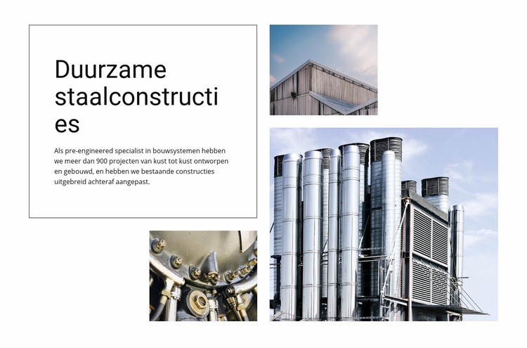 Duurzame staalconstructies Html Website Builder