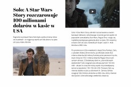 Star Wars Story - Responsywne Szablony Stron Internetowych