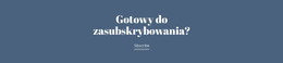 Gotowa Subskrypcja - Szablon Strony HTML