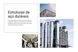 Estruturas De Aço Duráveis - Construtor De Sites Moderno