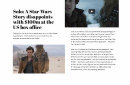 Star Wars Story - HTML Builder Drag And Drop