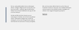 WordPress-Webbplats För Vanlig Text Med Vertikal Linje