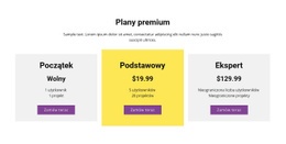 Trzy Plany Cenowe - Projekt Strony Internetowej