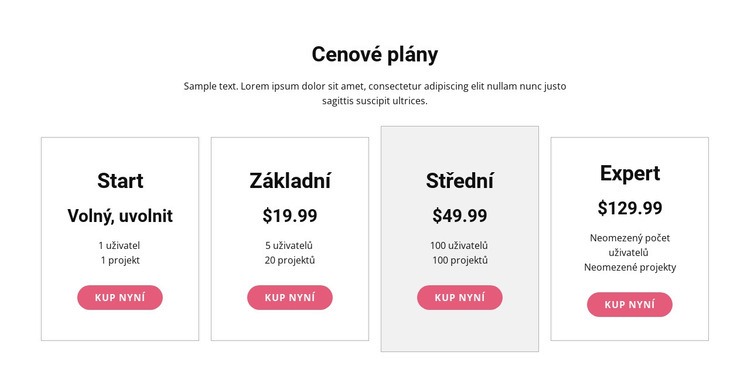 Upgradujte na prémiový tarif Webový design