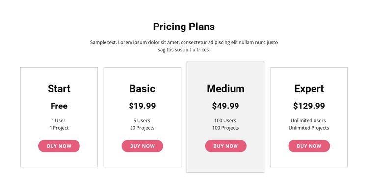 Upgrade to a premium plan CSS Template