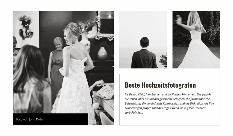 Hochzeitstag Website design