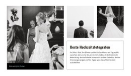 Hochzeitstag - Funktionales Website-Modell