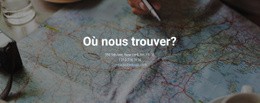 Où Peux-Tu Nous Trouver – Maquette De Site Web Par Glisser-Déposer